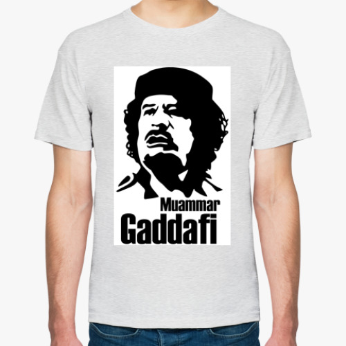 Футболка с принтом  Муаммар Каддафи