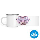 Кружка металлическая белая (круговая запечатка)