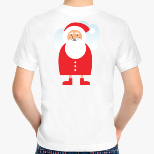Детская футболка с принтом santa