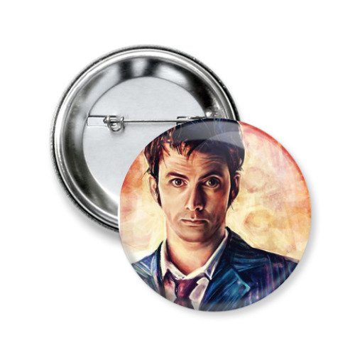Значок 50мм с принтом David Tennant