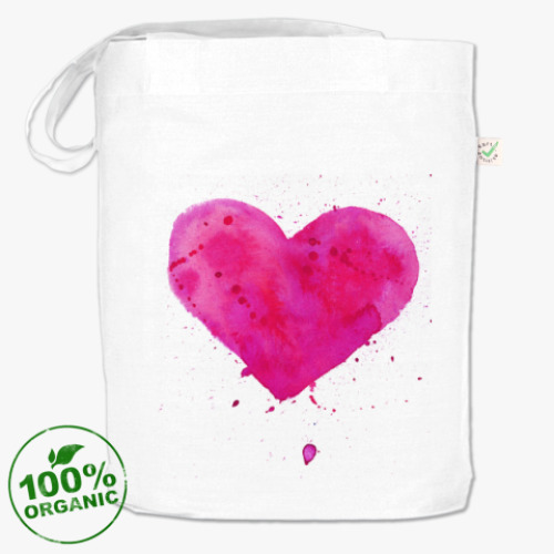 Сумка шоппер с принтом Сердце