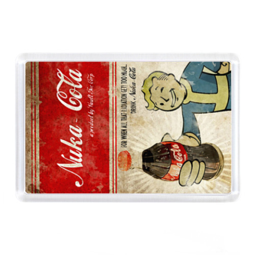 Магнит с принтом  Nuca-Cola