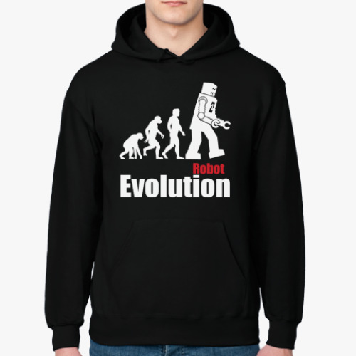 Толстовка худи с принтом Эволюция роботов