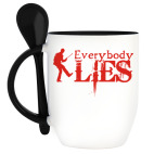 Кружка с ложкой