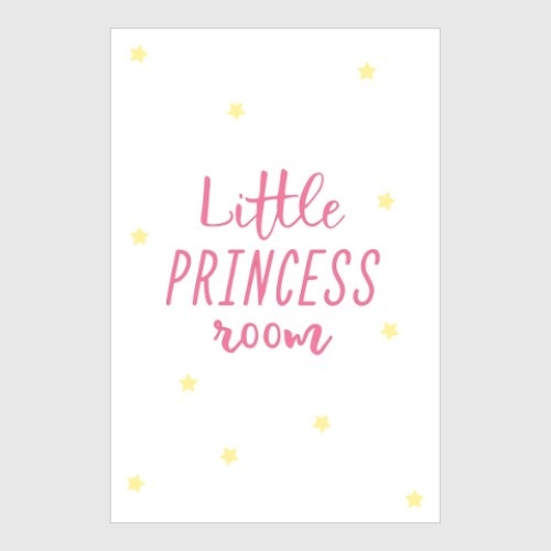 Постер с принтом Little princess room
