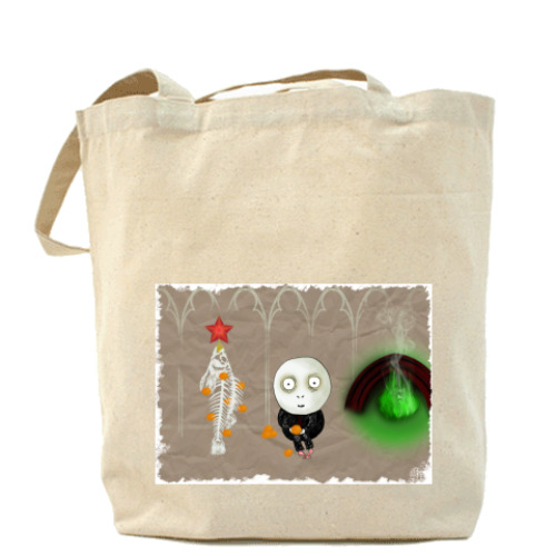 Сумка шоппер с принтом New Year