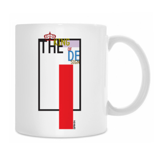 Кружка с принтом KingOfDesignRed