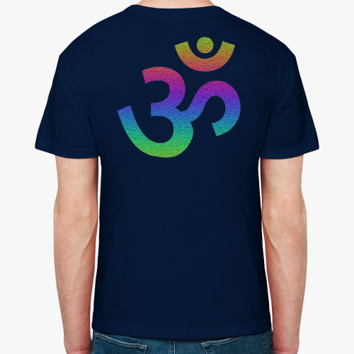Футболка с принтом Символ Om и Tat tvam asi