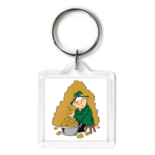 Брелок с принтом Защитник