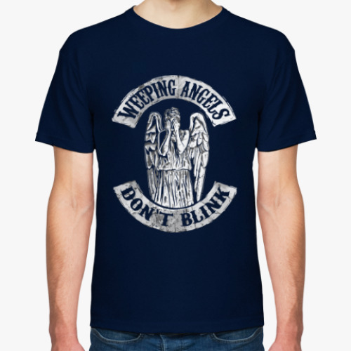 Футболка с принтом Плачущий ангел