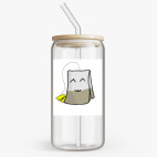 Банка с бамбуковой крышкой