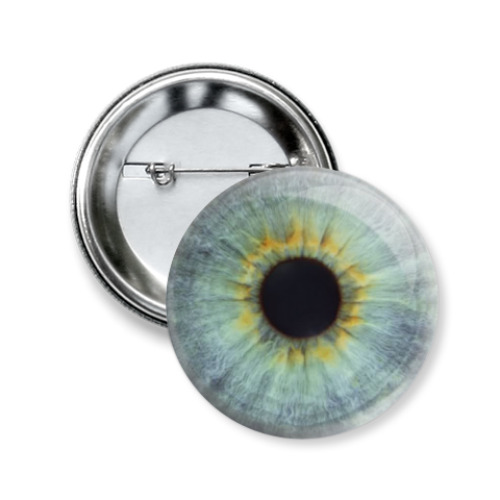 Значок 50мм с принтом Зрачок