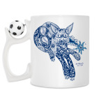 Кружка с футбольным мячиком