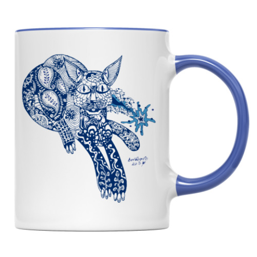 Кружка с принтом Кот