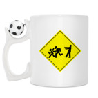 Кружка с футбольным мячиком