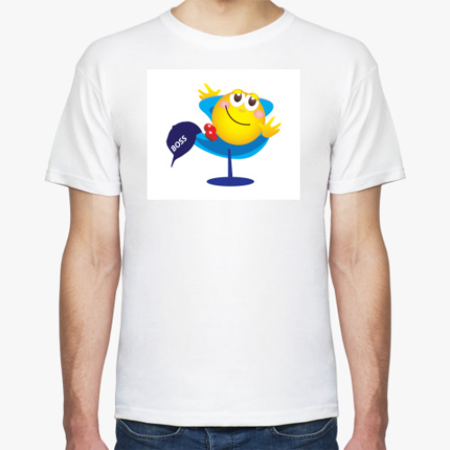 Футболка с принтом Босс