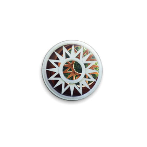 Значок 25мм с принтом  'Витраж'