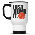 Кружка-термос белая Just dunk it
