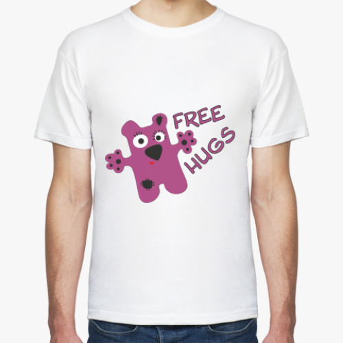 Футболка с принтом Free Hugs