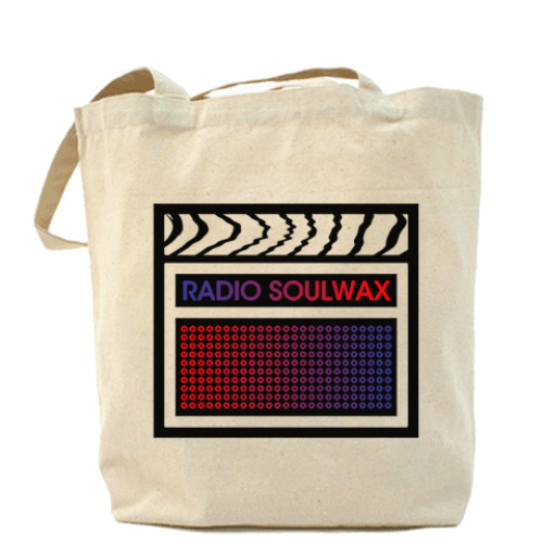 Сумка шоппер с принтом RADIO SLWX