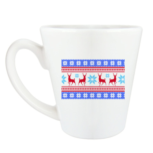 Чашка Латте с принтом С новым годом!