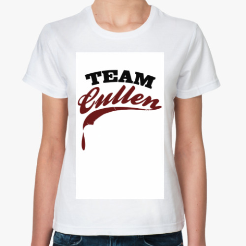 Классическая футболка с принтом Team Cullen