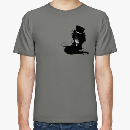 Футболка с принтом 'Черный демон'