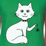 Кот с паучком