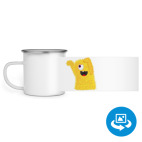 Кружка металлическая белая (круговая запечатка)