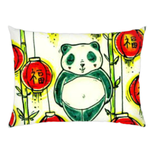 Подушка с принтом Пожелание Счастья