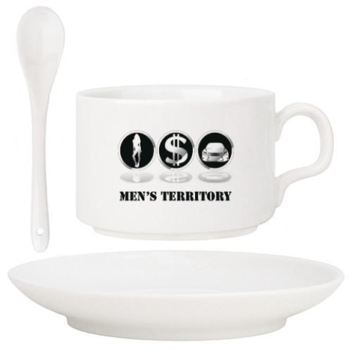 Кофейный набор с принтом Men's territory
