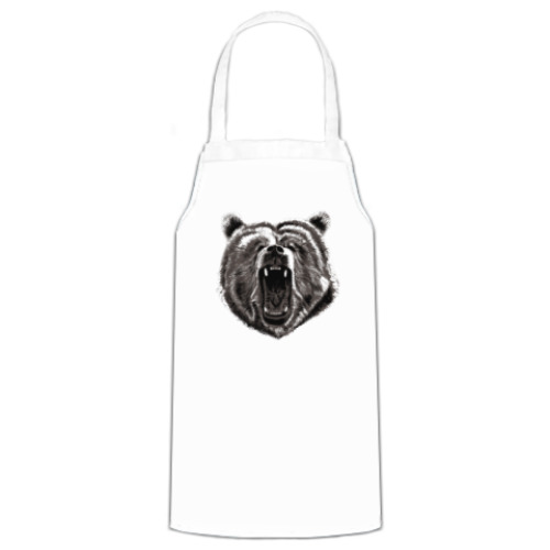 Фартук с принтом Медведь