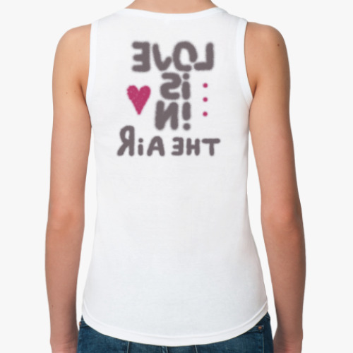 Женская майка с принтом Любовь