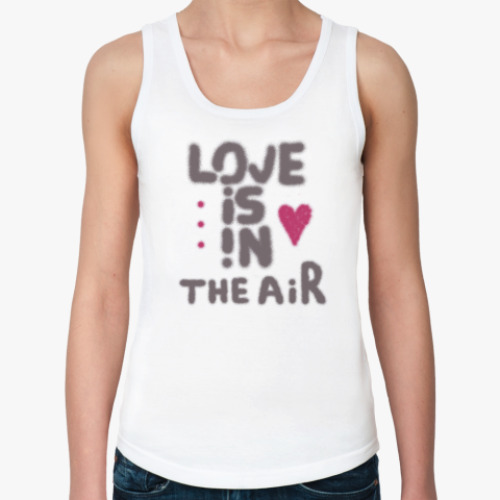 Женская майка с принтом Любовь