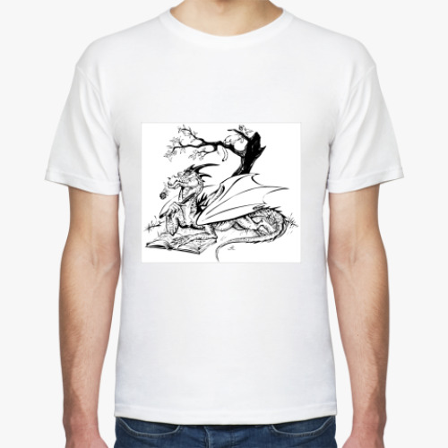 Футболка с принтом Dragon&Rose
