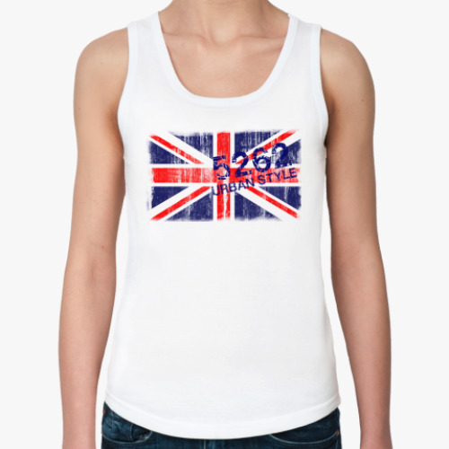 Женская майка с принтом England urban flag