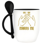 Кружка с ложкой