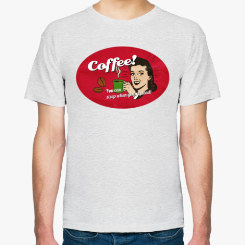 Футболка с принтом  Coffee