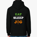 Толстовка худи Eat. Sleep. Jig