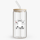 Банка с бамбуковой крышкой