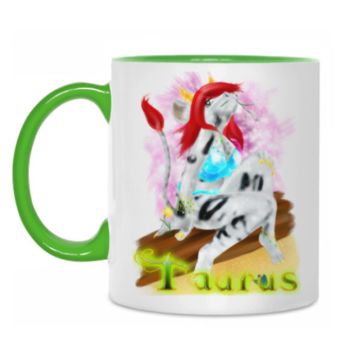 Кружка с принтом 'Телец'