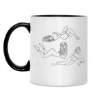 Кружка двухцветная