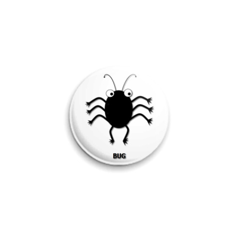 Значок 25мм с принтом BUG