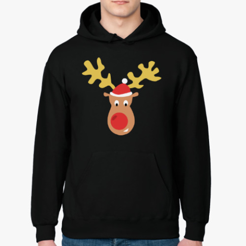 Толстовка худи с принтом Олень