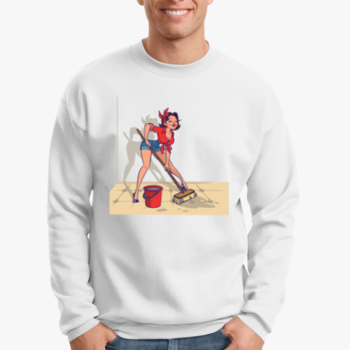 Свитшот с принтом Домохозяйка