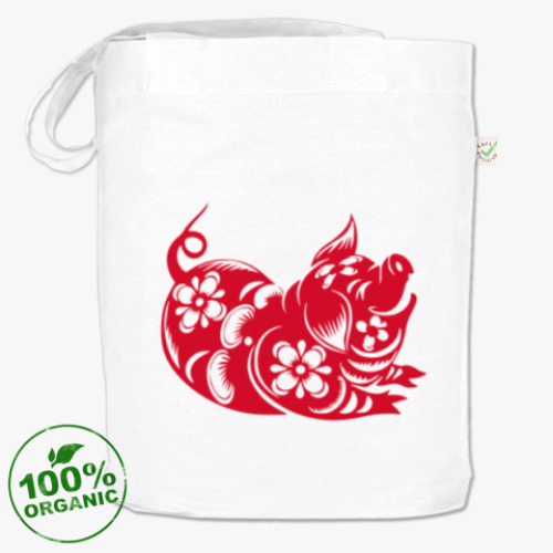 Сумка шоппер с принтом Символ года