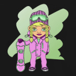 Девушка сноубордистка