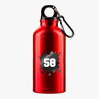 Металлическая бутылка 400 мл UV-DTF