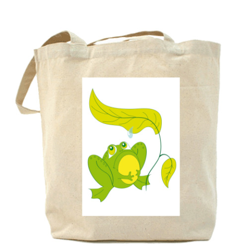 Сумка шоппер с принтом Зеленый философ