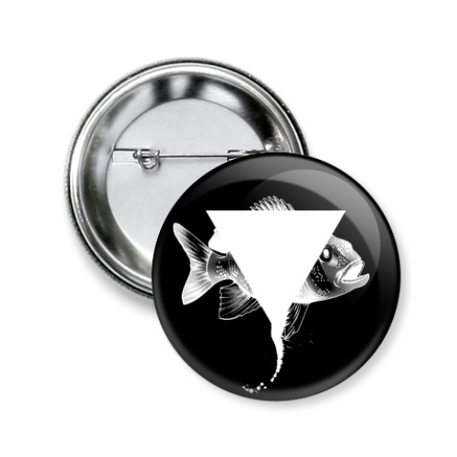 Значок 50мм с принтом 'Triangle'